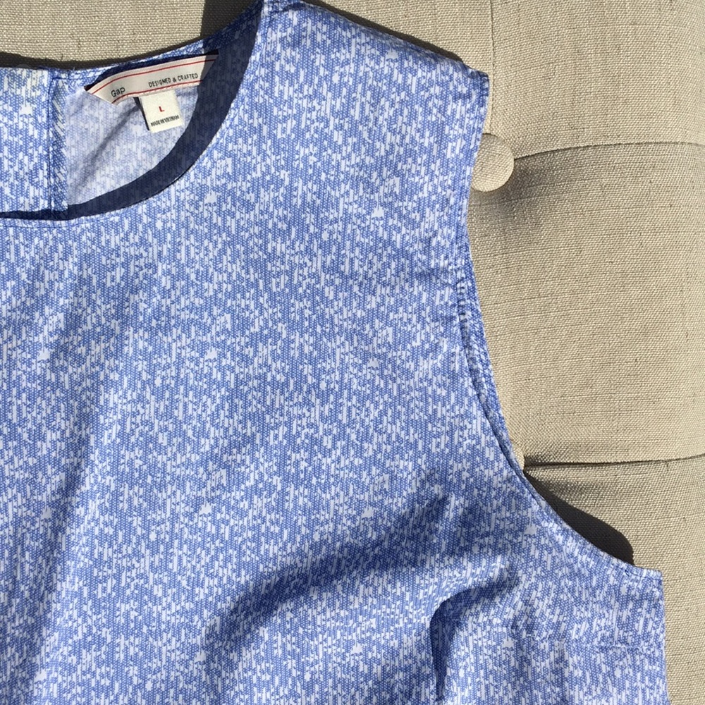 Gap blue sleeveless top.